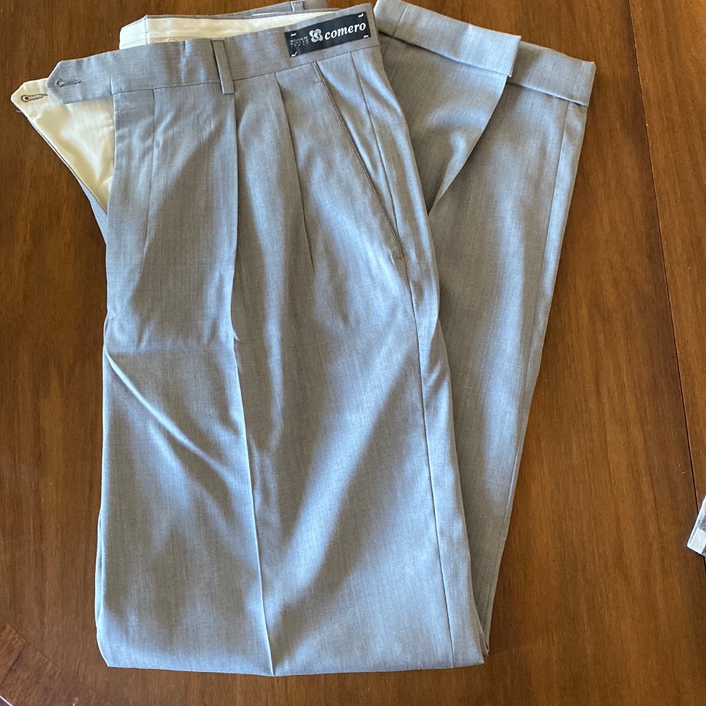 Paul Fredrick Wool Slacks - Grey